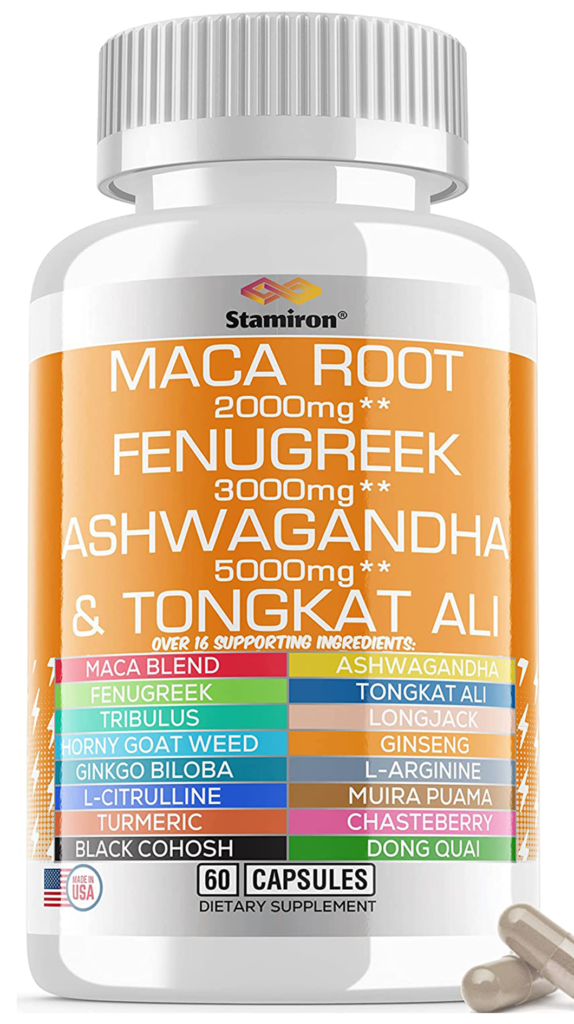 Maca Root Fenugreek Ashwagandha Tongkat Ali Supplement