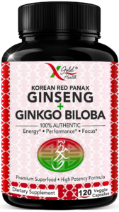 Korean Red Panax Ginseng Plus Ginkgo Biloba by Gold Health
