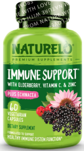 Immune Support with Elderberry, Vitamin C and Zinc Plus Echinacea